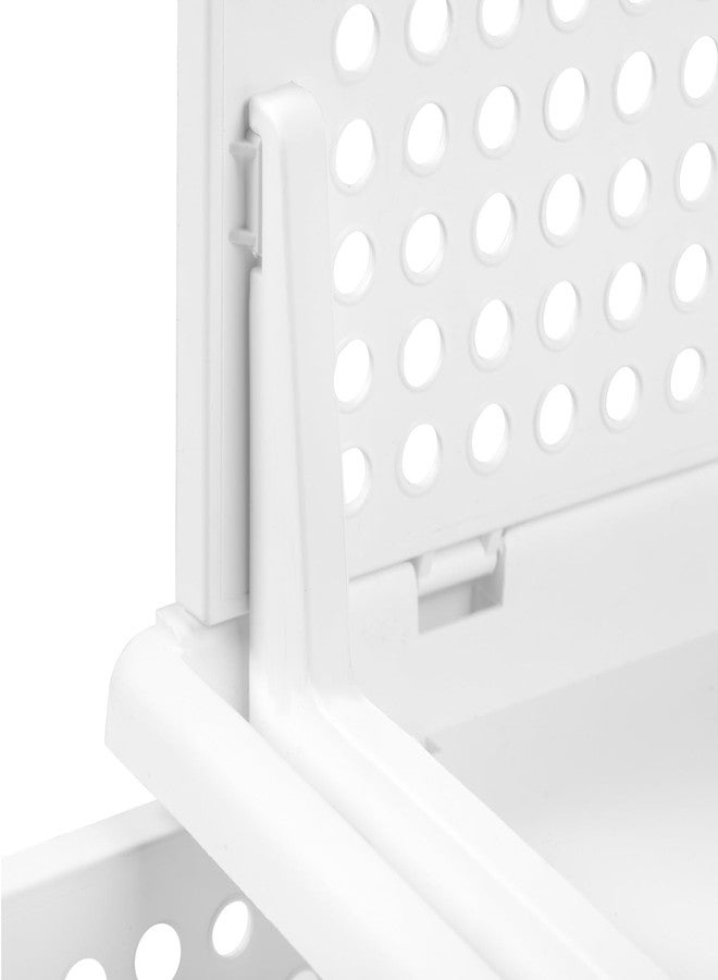 Finner Plastic Multipurpose Foldable and Stackable Closet Drawer Organizer for Wardrobe Shelf Space Usage for Home and Kitchen Storage Basket Organizer- (Pack of 6, White) - Image 5